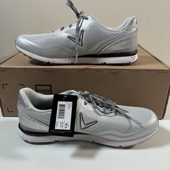 NEW Callaway Women's Solaire Golf Shoes 10.5 Gray Spikeless NWT - Picture 2 of 7